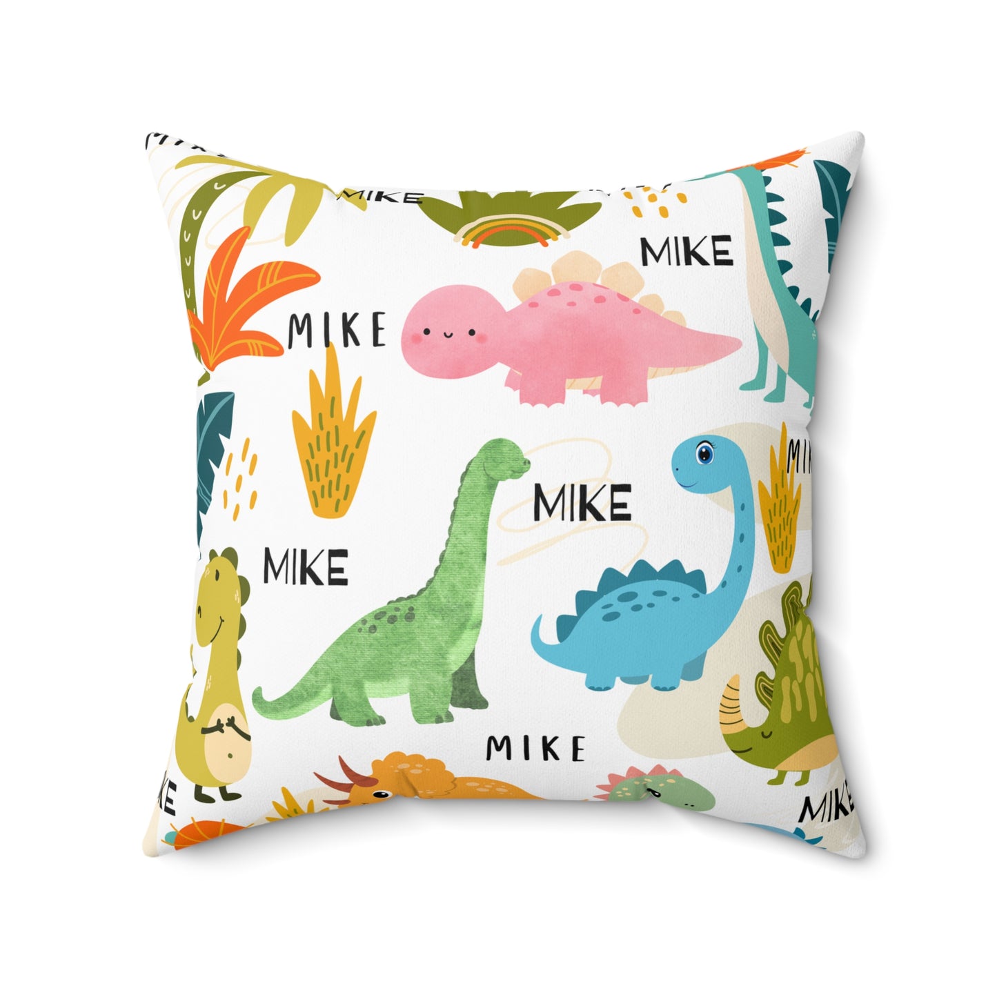 🦕 Personalized Dino Name Pillow 🦖 – Fun, Cozy & Customizable for Kids!