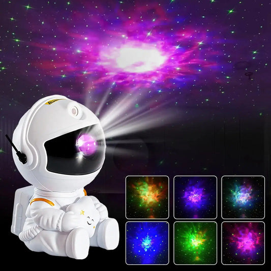 Astronaut Star Galaxy Night Light Projector